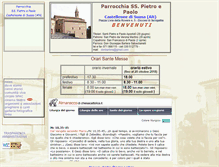 Tablet Screenshot of parrocchiacastelleone.it
